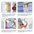 thumbnail image 6 of Rainwater Collection System Fits 2 x 3 Inches Residential Downspouts Rain Barrel Diverter Kit with Adjustable Hose, Black, 6 of 10