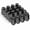 Black, variant on 12x1.5 Wheel Lug Nuts, 20PCS Chrome 12mmx1.5 Closed End Bulge Acorn Lug Nut, Cone Seat, 19mm Hex Aftermarket Wheels