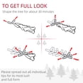 thumbnail image 4 of HOMCOM 7' Artificial Pencil Christmas Tree, Slim Xmas Tree with 499 Branch, 4 of 9
