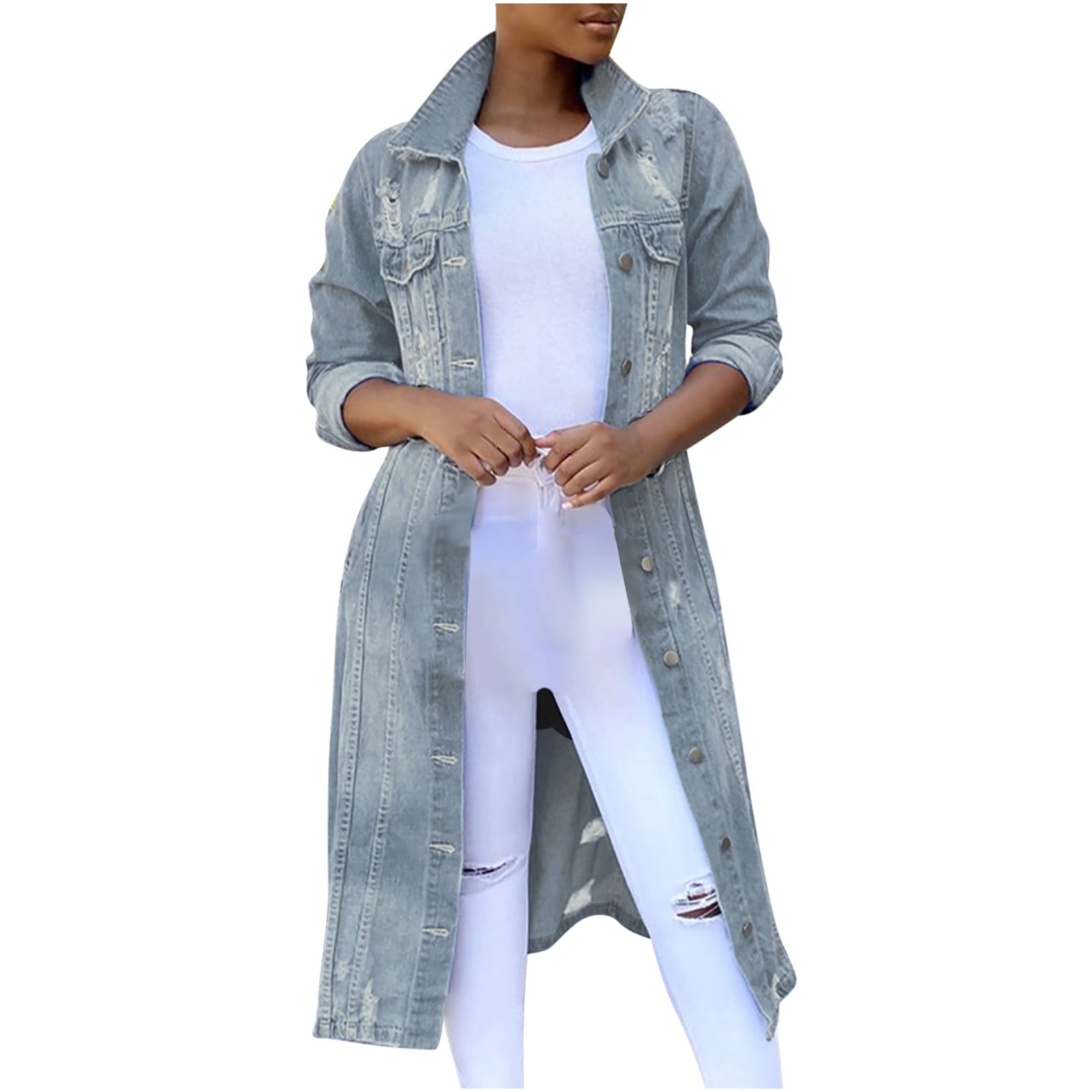 Distressed trench coat hotsell