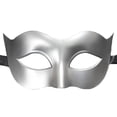 thumbnail image 1 of Disfraz de mascarada de los hombres Bola de media cara Máscara de ojos Máscara de fiesta sexy (Plata), 1 of 5