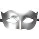 thumbnail image 1 of Disfraz de mascarada de los hombres Bola de media cara Máscara de ojos Máscara de fiesta sexy (Plata), 1 of 6
