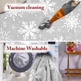 thumbnail image 2 of BLEUM CADE Christmas Snowflake Area Rug, Gray 3x5 Rug Washable Non Slip, Winter Christmas Rugs for Living Room,Xmas Decor Low Pile Throw Rug Carpet, 2 of 8
