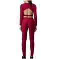 thumbnail image 1 of Mujeres Acanalado Crop Tank Pantalones cortos de cintura alta Conjuntos de yoga Conjuntos Sartenes Top Traje de dos piezas Hollow Out Fridja  fhjkhfk457081, 1 of 3