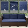thumbnail image 7 of 6 Pcs Outdoor Cushion Covers 23x25x4 Patio Cushions Covers Replacement Waterproof with Zipper , Covers Only TAUPE, 7 of 7