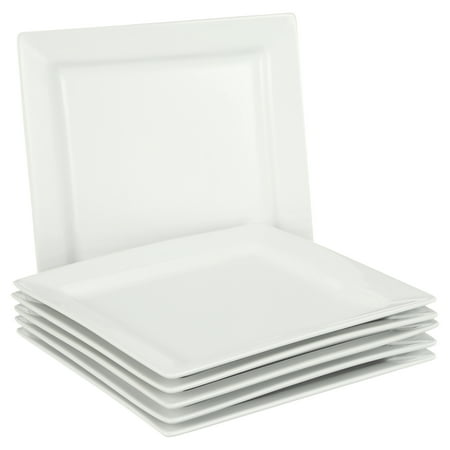 

Better Homes & Gardens Square Dinner Plates White Set of 6