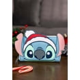 thumbnail image 2 of Billetera Loungefly Disney Stitch con purpurina navideña con cierre alrededor, 2 of 6