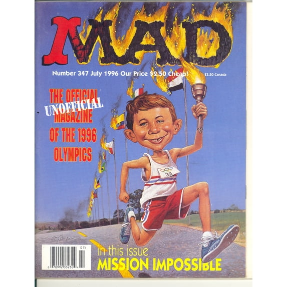 MAD Magazine #347 July 1996 - Good Condition - 1996 Olympics Parody