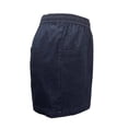 thumbnail image 4 of Bermuda George Para mujer, con bolsillos en costado elástico en cintura corte plus Azul Talla 1EG, 4 of 4