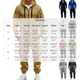 thumbnail image 4 of MXALUOB Men's Tracksuits Cargo Jogger Set Full Zip Hoodie & Elastic Waist Pants 2 Piece Outfits Casual Athletic Clothing for Hiking, 4 of 7