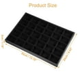 thumbnail image 2 of Unique Bargains 30 Grid Jewelry Tray Stackable Tray Showcase for Rings Earrings Necklace Bracelet Pendants Black, 2 of 8