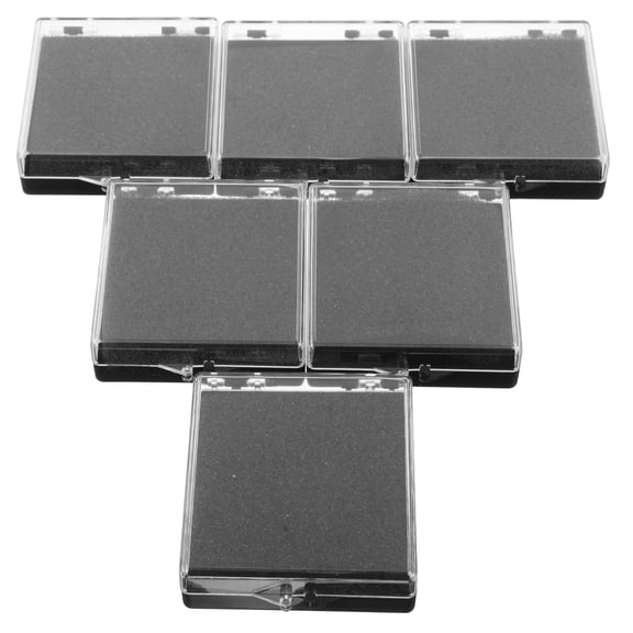 SASABAXI Medal Display Case 12Pcs Black Sponge Rectangular Lapel Pin Box for Personal Use and Organization