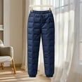 thumbnail image 6 of Ghalytn Women's Quilted Padded Winter Jogger Pants - Drawstring Warm Cuffed Ankle Trousers with Pockets, 6 of 6