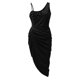thumbnail image 4 of Vestido sin mangas de lentejuelas para mujer - Diseño sexy con pliegues, tejido de poliéster, para fiestas y ocasiones especiales en la playa, 4 of 5