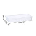 Yishangzhng Large Capacity Stationery Organizer Transparent Plastic Box