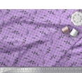 thumbnail image 2 of Soimoi Purple Cotton Voile Fabric Floral & Check Printed Craft Fabric by the Yard 42 Inch Wide, 2 of 3