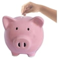 thumbnail image 3 of Pink Piggy Banks, Piggy Bank for Girls Boys Kids A New for White Piggy Bank for Boys,Girls,Kids,Adult Coin Bank (Pink), 3 of 8