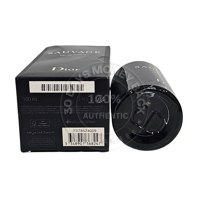 Christian Dior Sauvage Eau De Parfum Spray for Men, 3.4 oz