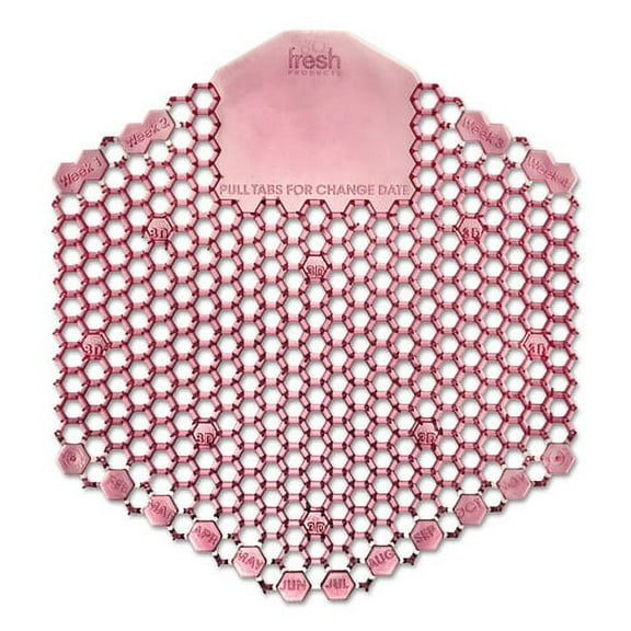 Wave 3d Urinal Deodorizer Screen, Spiced Apple Scent, Red, 10/box | Bundle of 2 Boxes