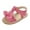Hot Pink, variant on IROINNID Toddler Boys and Girls Shoes Buckle Sandals Soild Color with Backstrap Slide