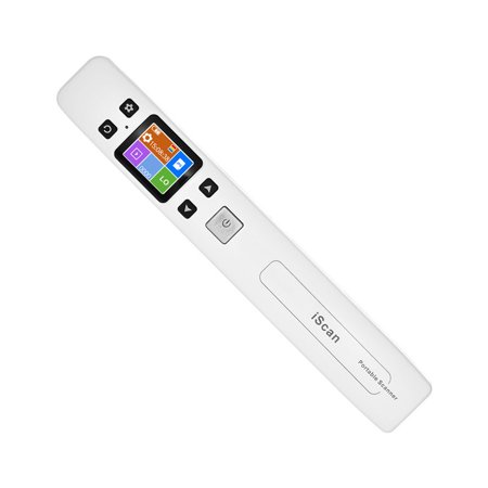 iScan 02 Portable Handheld Wand Document/ Book/ Images Scanner 1050DPI Resolution High Speed Scanning A4 Size JPEG/ PDF Format Colorful LCD