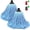 Blue, variant on Cotton String Screw-on Replacement Head Compatible with O-Cedar, Fit All Standard American Threading Mop Handle, Cotton String Mops for Floor Cleaning (2 PCS, White)