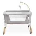 thumbnail image 1 of Multifunctional Baby Bedside Bassinet Sleeper Easy Folding Portable Crib with Solid Wood Legs, 1 of 5