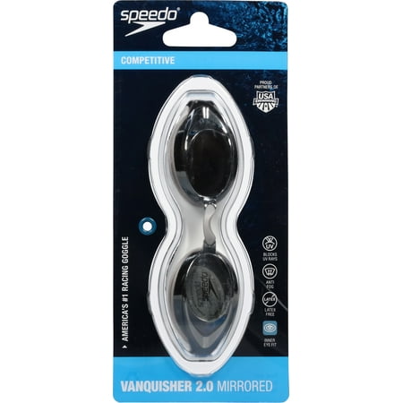 UPC: 0027556004450 | Speedo Vanquisher 2.0 Mirrored Silver Goggle 1 ea