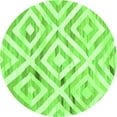 thumbnail image 1 of Ahgly Company Indoor Round Southwestern Green Country Area Rugs, 7' Round, 1 of 1