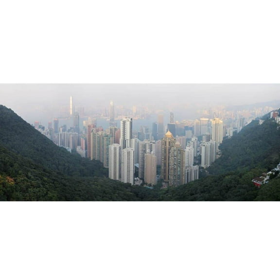 Arena "The Peak of Hong Kong" Panoramic Wall Decal