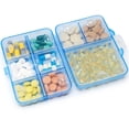thumbnail image 3 of Nuevo pastillero de viaje práctico, dispensador de pastillas, organizador de pastillas, pastillero, estuche, contenedor, divisor de medicamentos, cajas de medicamentos, 3 of 4