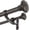 Brown, variant on Double Curtain Rods, 36-72inch Telescoping Drapery Rods 1Inch Diameter Large Rod 5/8inch Small Rod with URN Finials Window Treatment Finish, Warm Gold