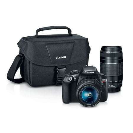 Canon EOS Rebel T6 EF-S 18-55mm + EF 75-300mm Double Zoom (Best Point And Shoot Camera With Dslr Quality)