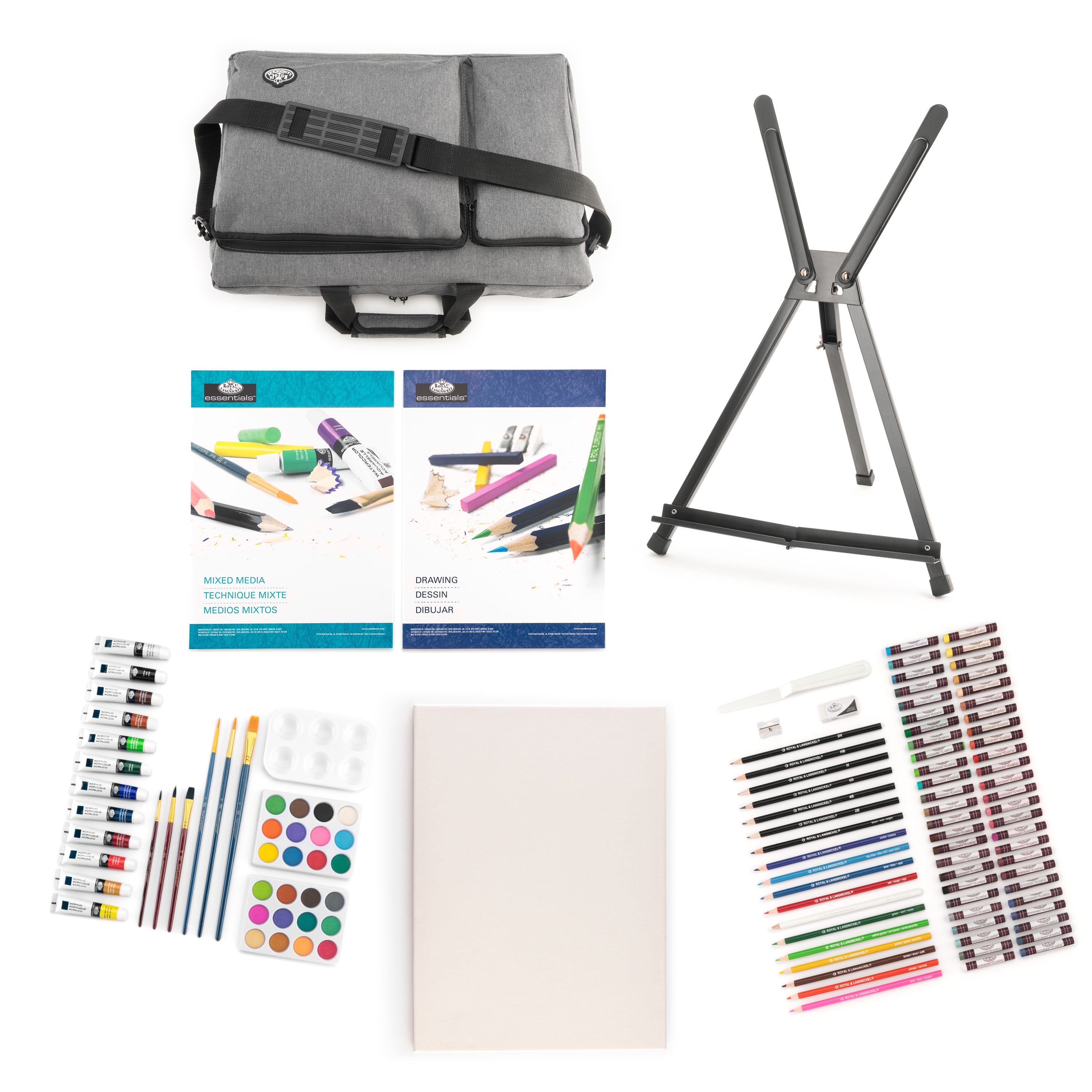 Royal Brush Easel Stand Art Set With Easy To Store Bag Acrylic