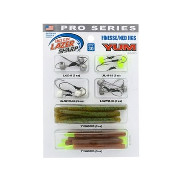 Eagle Claw LPSKIT3 Lazer Sharp Pro Series Avid Kit Finesse / Ned Jig 30 Piece