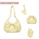 thumbnail image 3 of Bolso de hombro vintage para mujer, bolso de hombro plisado de cuero sintético con lazo, bolso de trabajo, 3 of 9