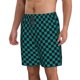 thumbnail image 2 of Balery Black And Teal Checkerboard Traje de Baño Estilo Hawaiano para Hombre, Shorts de Secado Rápido con Bolsillos-Small, 2 of 6