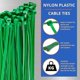 thumbnail image 5 of Bridas para cables plateadas, largas y resistentes, 370 mm x 4,8 mm, paquete de 100, cremallera de nailon de primera calidad, 5 of 5