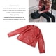 thumbnail image 4 of Chaquetas de cuero de manga larga abrigos cortos de cuero con cremallera expuesta para mujer ANGGREK Otros, 4 of 8