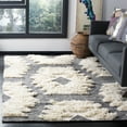 thumbnail image 2 of SAFAVIEH Kenya Winston Abstract Area Rug, Black/Ivory, 6' x 9', 2 of 9