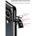 thumbnail image 6 of Compatible with Samsung Galaxy S22+/S22 Plus 5G Case Shockproof Protective Case Ring Kickstand Holder Translucent Frosted Back Soft Silicone TPU Impact-Resistant Bumper Cover - Black, 6 of 16