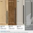 thumbnail image 4 of Amerock Bar Pulls 10-1/16 inch (256mm) Center-to-Center Matte Black Cabinet Pull, 4 of 8