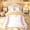 White Yellow, variant on Feelyou Ice Cream Baseball Twin Bedding for Kids, Candy Sprinkle Dripping Bedding Comforter Set, Polkadot Reversible, 7-Piece