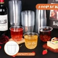 thumbnail image 2 of 100 Pcs Disposable Stemless Glasses 12oz Crystal Plastic Wine Glasses Clear Classic Cup for Meeting Weddings Birthdays Cocktail Christmas Party Supplies, 2 of 4