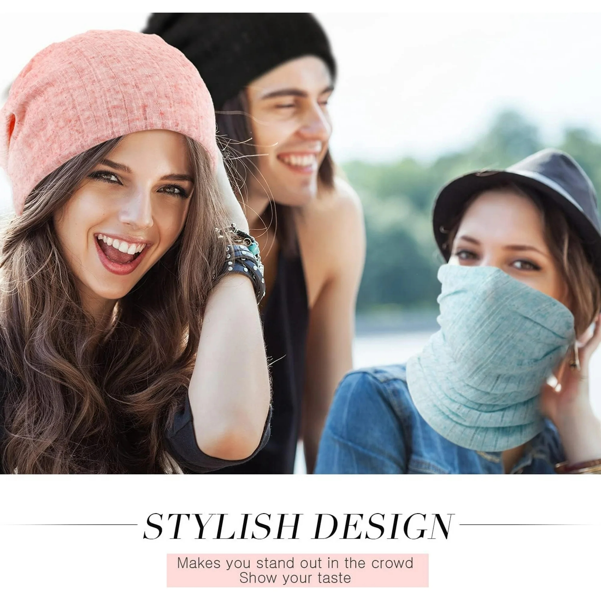 5 Pieces Women\'s Slouchy Beanie Hat Stretch Turban Hats Skull Sleep Scarf 5 Pieces Womens Slouchy Beanie Hat Stretch Turban Honduras  main image 3