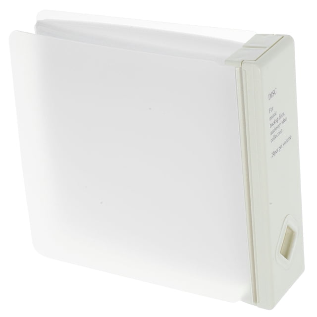 unbranded Organizador Beige Para Discos Cd Y Dvd Con Capacidad Amplia Compacto Y Material Duradero