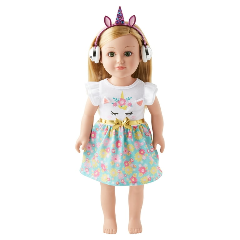 yunn⭐︎kids LIFE My Life As Kid's Wireless Over-Ear Unicorn Headphones, Pink