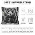 thumbnail image 5 of Orinice Panda Bear Graphic Decorative Throw Pillow Cover for Home Couch Living Room Bed Sofa Square - 1PC 20x20in, 5 of 5