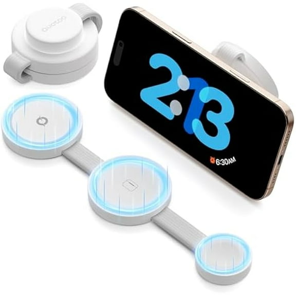 2025 Travel Magnetic Wireless Mag-Safe MagGo UFO 3 in 1 Charging Station for Apple Multiple Devices - Fast Charger iPhone 16 15 14 13 12 Pro Max Plus, Charging Pad for Apple Watch Air Pods (White)
