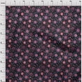 thumbnail image 4 of oneOone Polyester Spandex Black Fabric Asian Suzani Craft Projects Decor Fabric Printed By The Yard 56 Inch Wide, 4 of 5